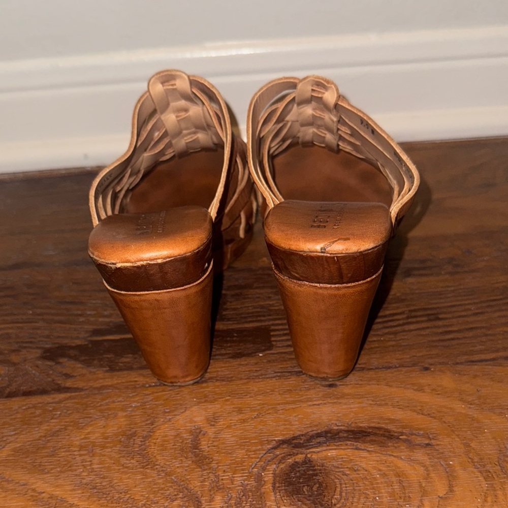 BED|STU Brown Woven Leather Mules - Picture 4 of 5